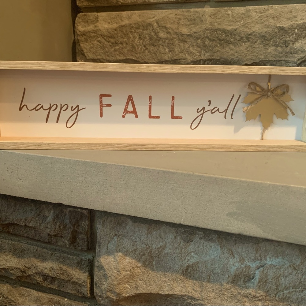 Wooden Fall Sign
